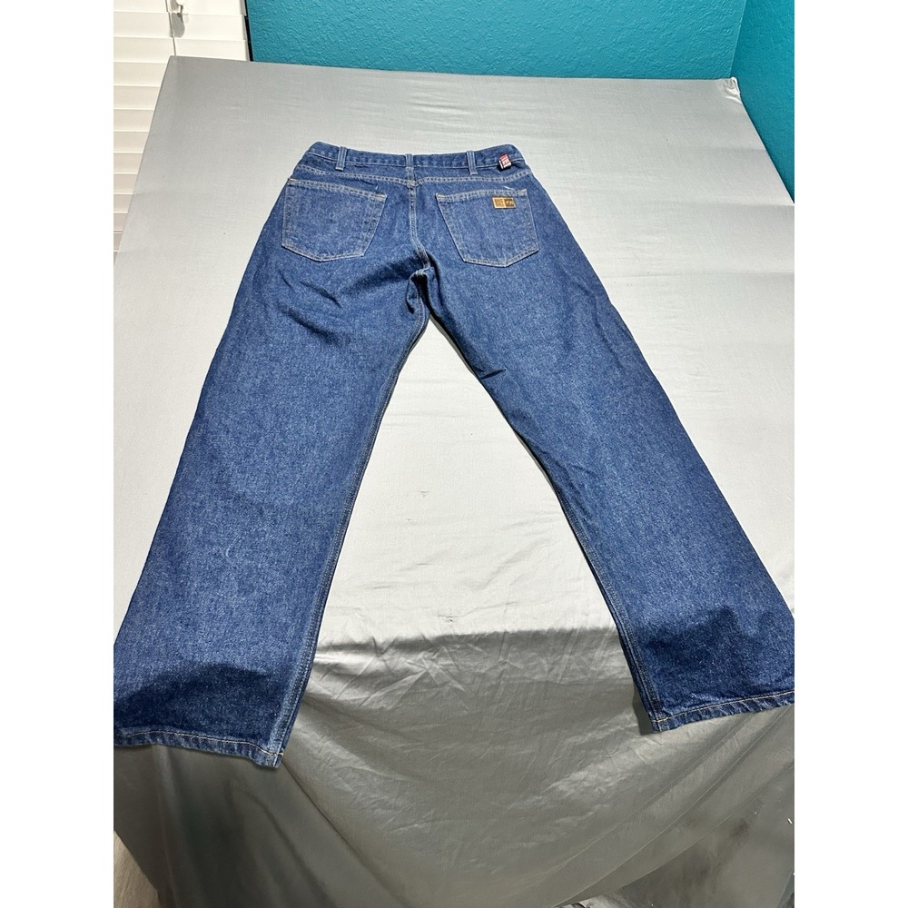 Big Bill‎ Flame Resistant Dark Wash Jeans 34x32 Cat 2 ARC Rated - Picture 5 of 10